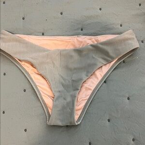 Hollister Ribbed Sage Green Bikini Bottom